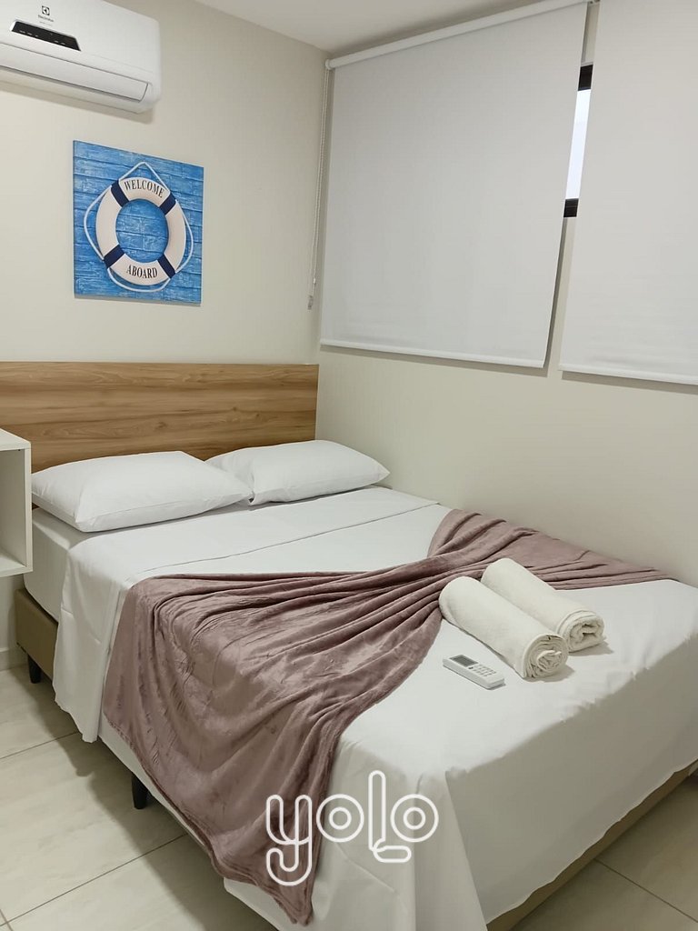 Flat 3qts no Aloha Residence – Porto de Galinhas