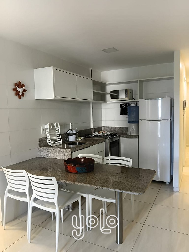 Flat 3Q no Aloha Residence – Porto de Galinhas
