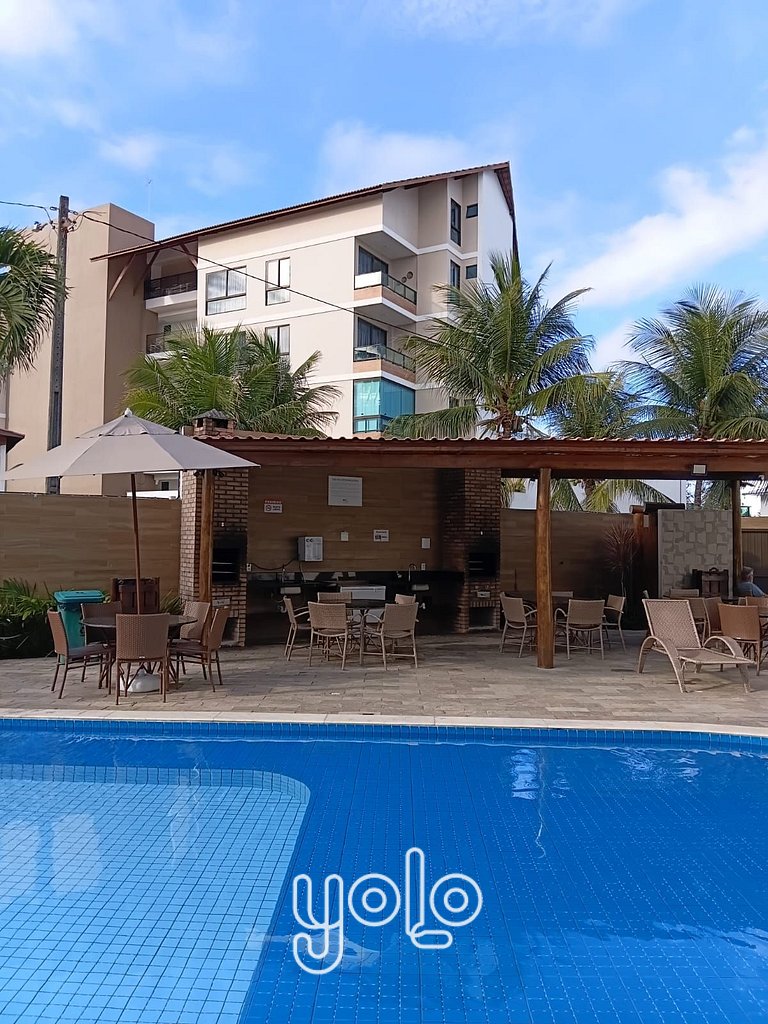 Flat 3Q no Aloha Residence – Porto de Galinhas