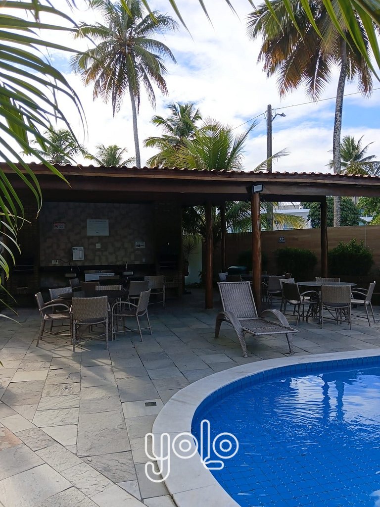 Flat 3qts no Aloha Residence – Porto de Galinhas