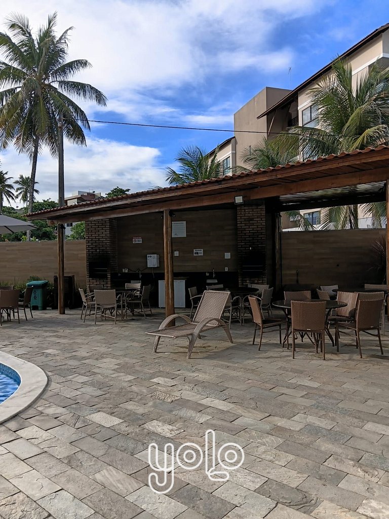 Flat 3Q no Aloha Residence – Porto de Galinhas