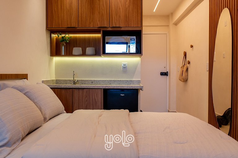 Flat com piscina privativa Carneiros #05