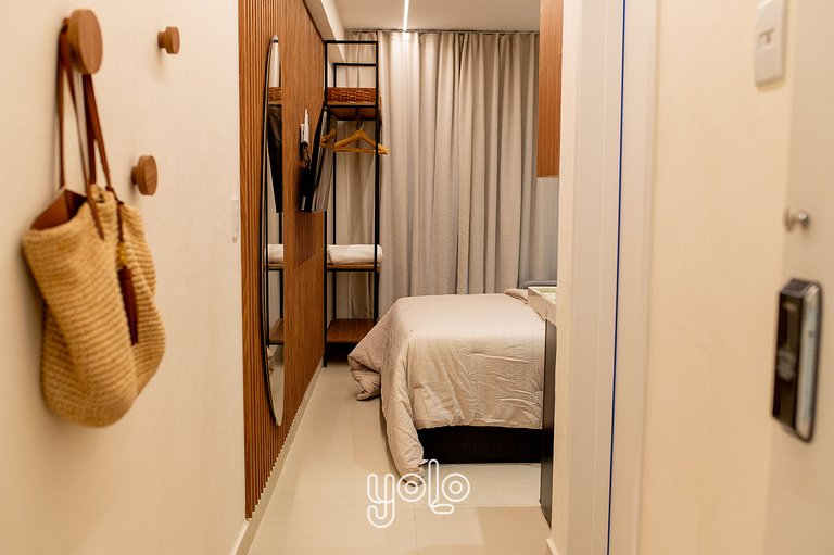 Flat com piscina privativa Carneiros #05