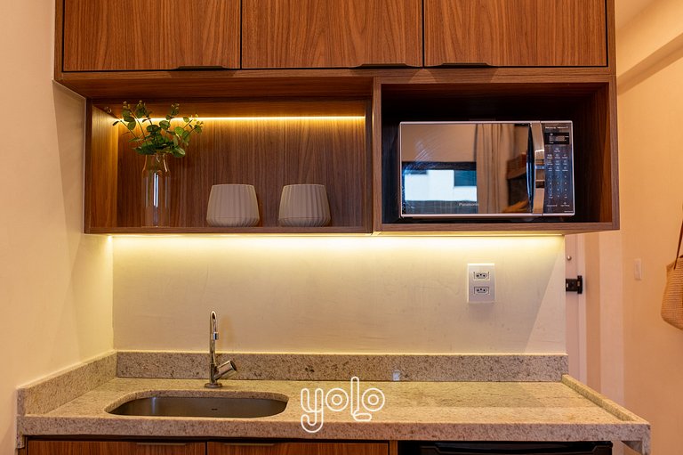 Flat com piscina privativa Carneiros #05