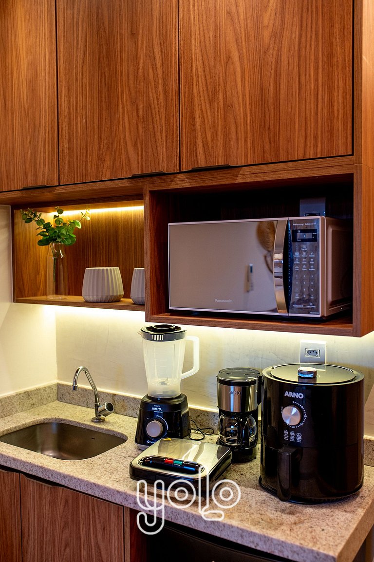 Flat com piscina privativa Carneiros #05