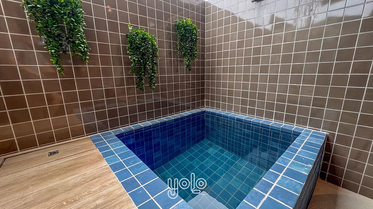 Flat com piscina privativa Carneiros #05