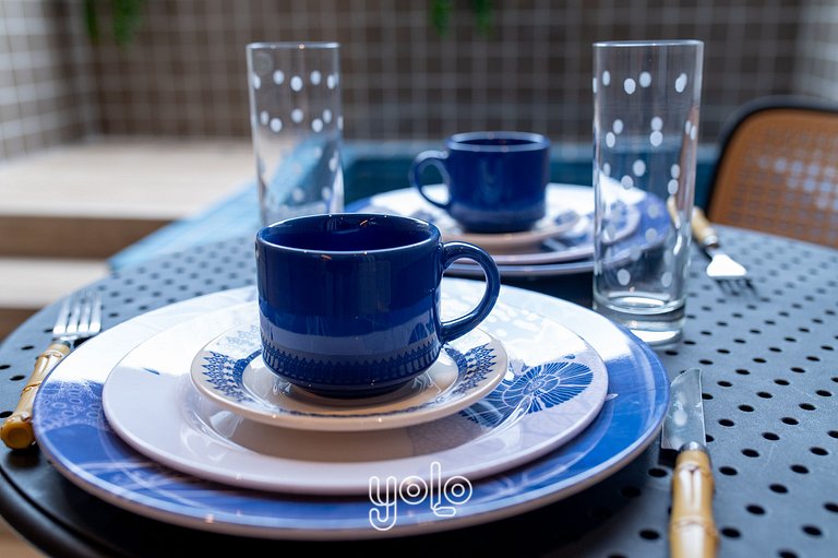 Flat com piscina privativa Carneiros #05