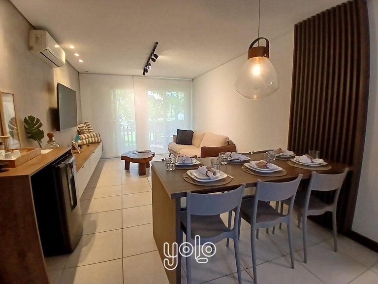 Duplex com varanda gourmet em Carneiros #101