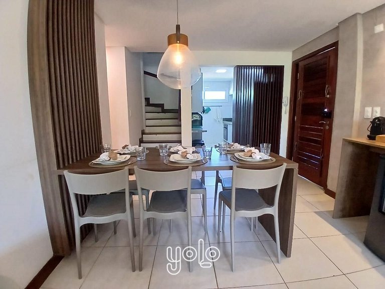 Duplex com varanda gourmet em Carneiros #101