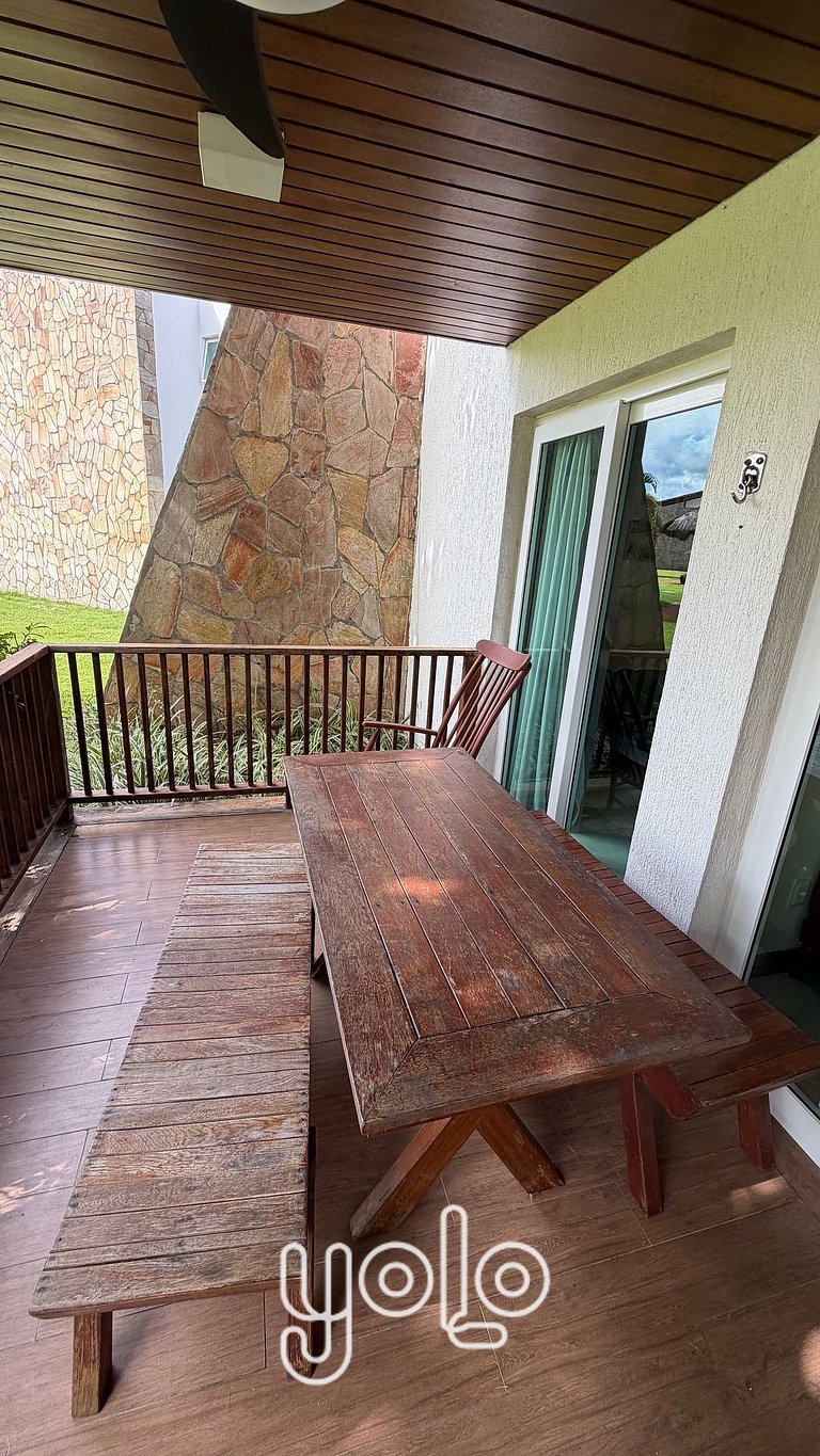 Duplex com varanda gourmet em Carneiros #101