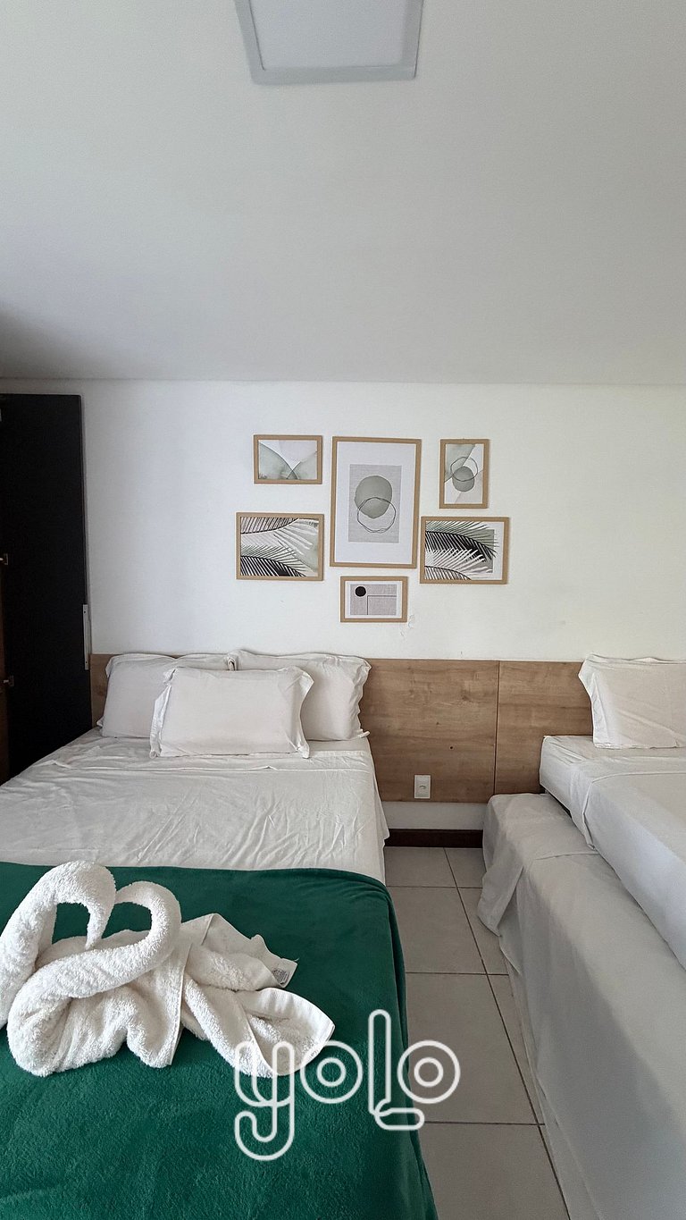 Duplex com varanda gourmet em Carneiros #101