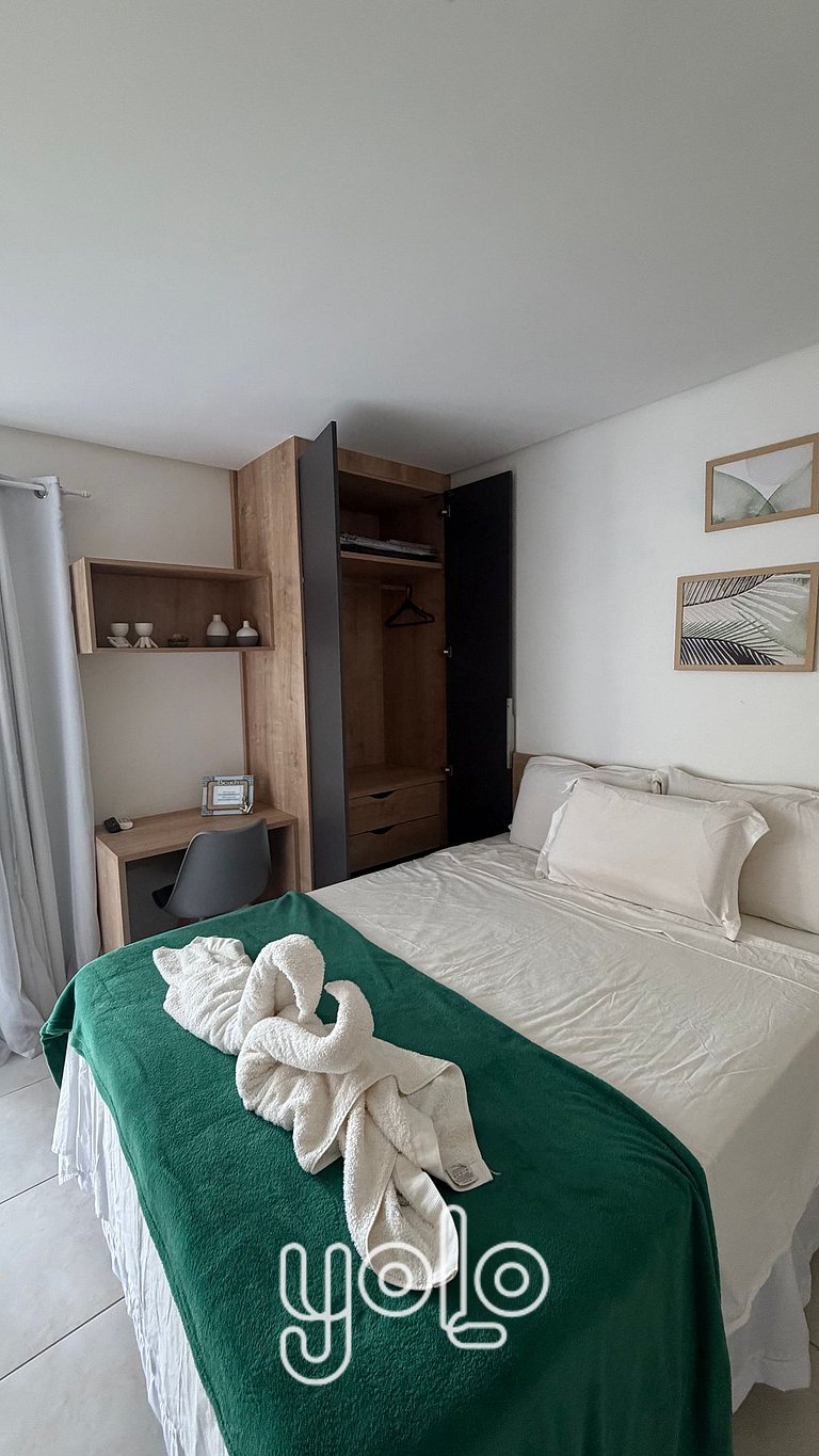 Duplex com varanda gourmet em Carneiros #101