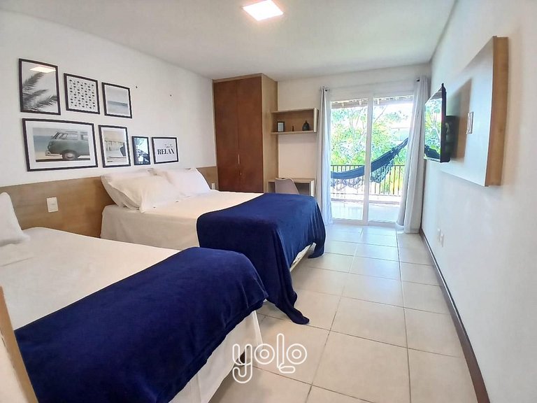 Duplex com varanda gourmet em Carneiros #101