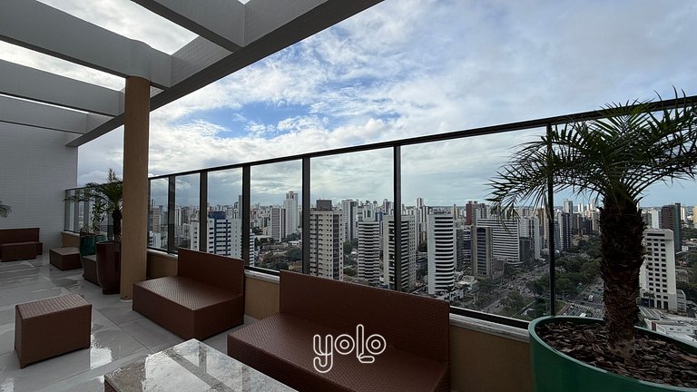 Rooftop Agamenon Prince - Flat no Centro do Recife