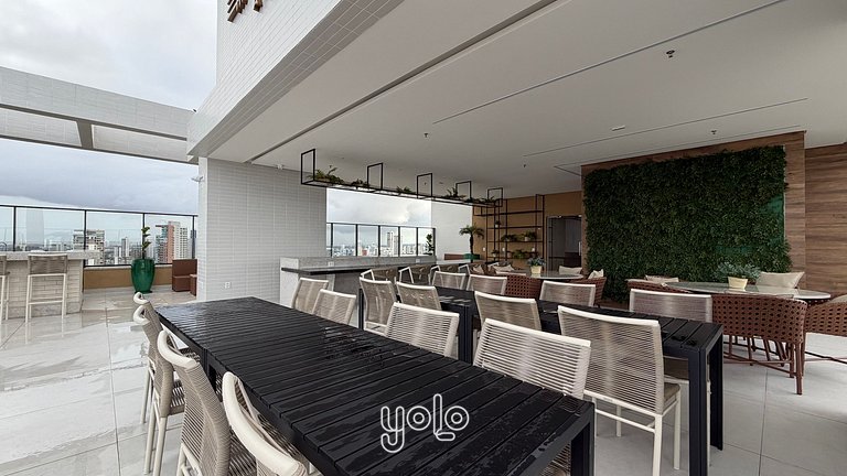 Rooftop Agamenon Prince - Flat no Centro do Recife