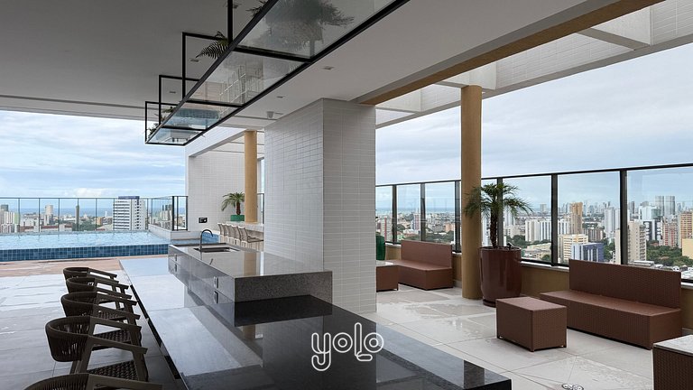 Rooftop Agamenon Prince - Flat no Centro do Recife