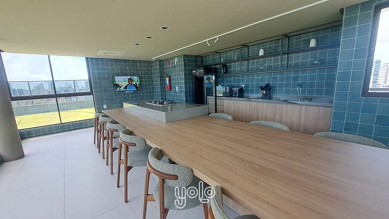 Studio Moderno no Icon Boa Viagem #1606