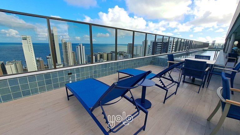 Studio Moderno no Icon Boa Viagem #1606
