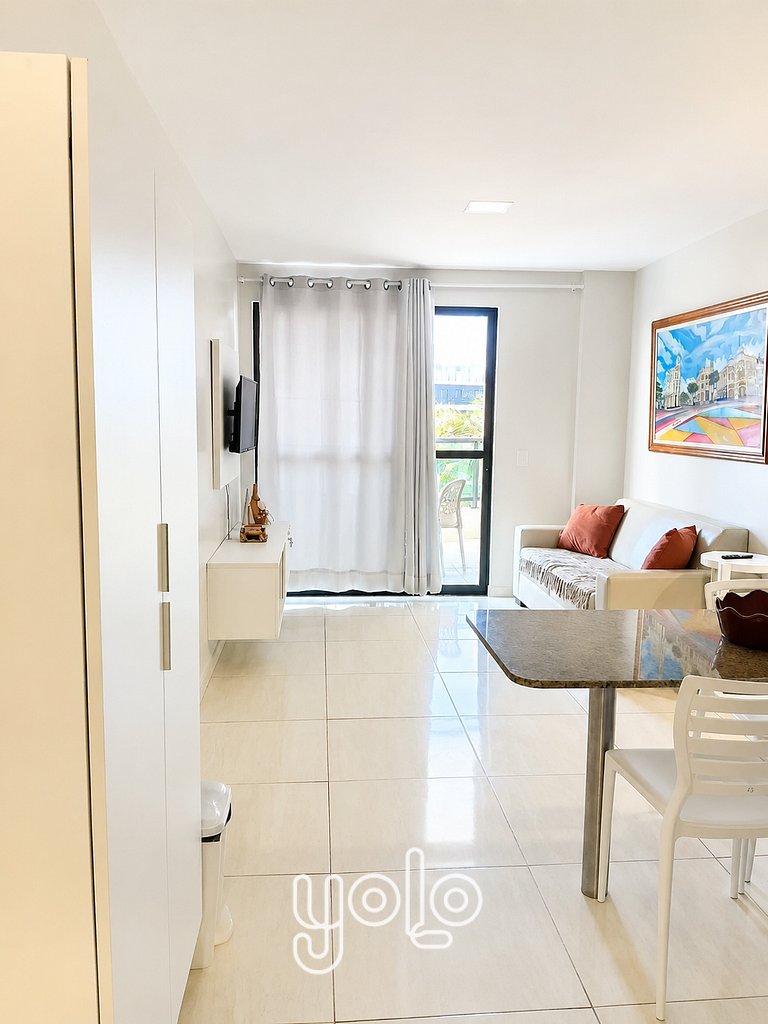 Flat 3qts no Aloha Residence – Porto de Galinhas