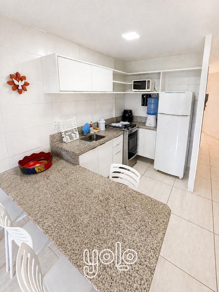 Flat 3qts no Aloha Residence – Porto de Galinhas