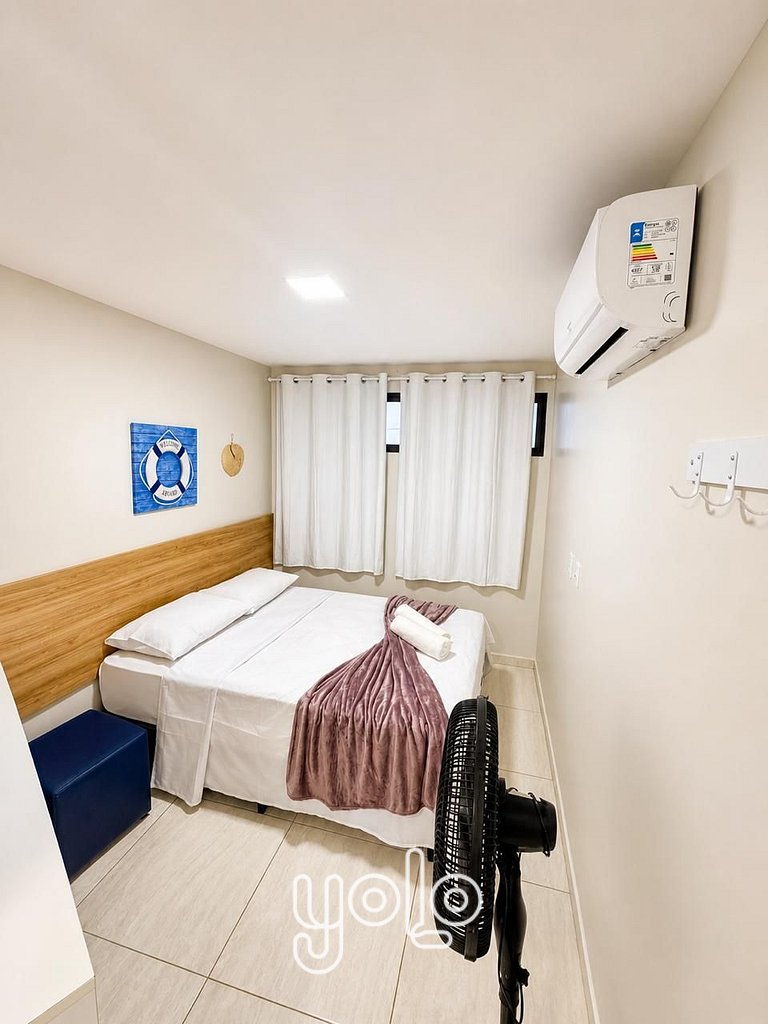 Flat 3qts no Aloha Residence – Porto de Galinhas