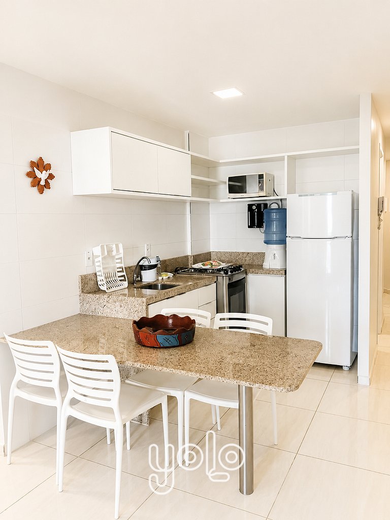 Flat 3qts no Aloha Residence – Porto de Galinhas