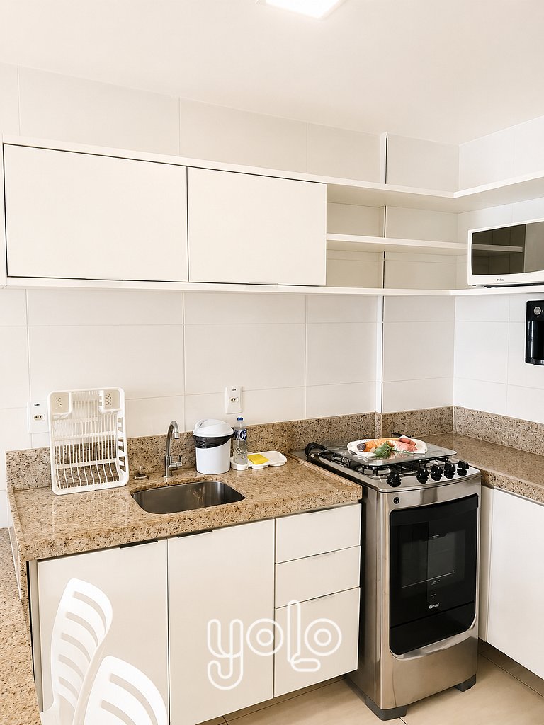 Flat 3qts no Aloha Residence – Porto de Galinhas