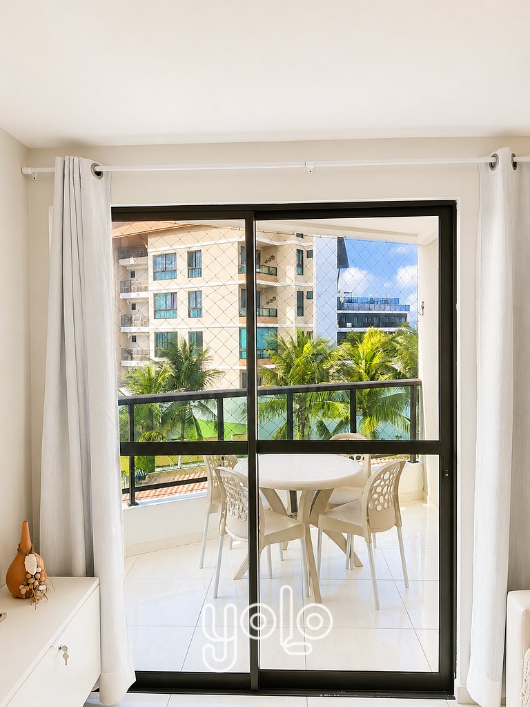 Flat 3qts no Aloha Residence – Porto de Galinhas
