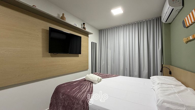 Flat Completo a 2 Min da Praia #121