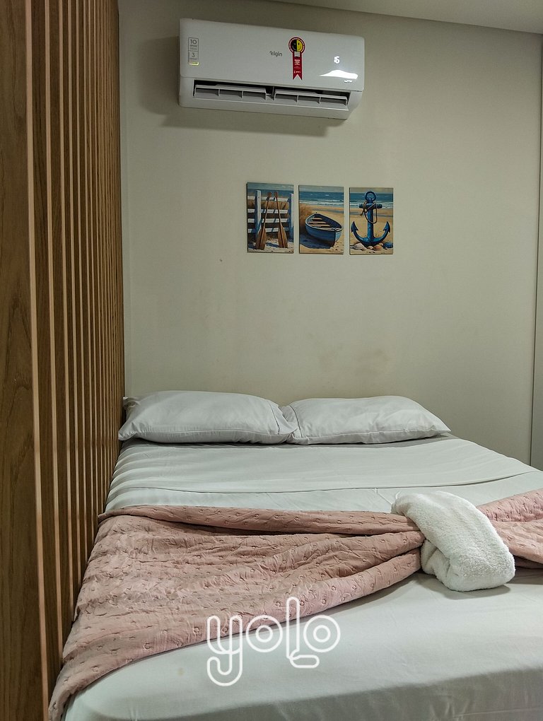 Flat 2 minutos da praia #03