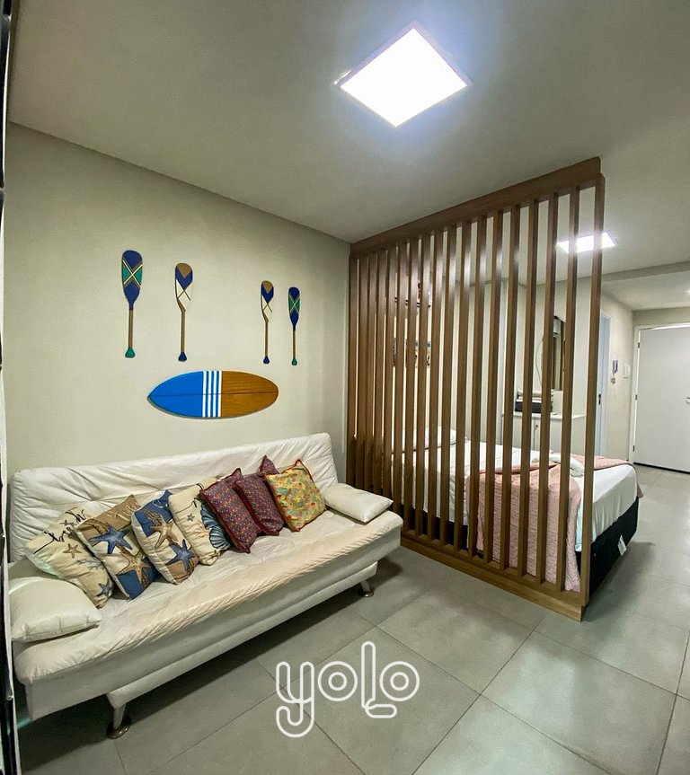Flat 2 minutos da praia #03