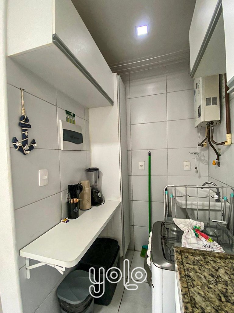 Muro Alto Condomínio Clube – Flat 1 quarto #216