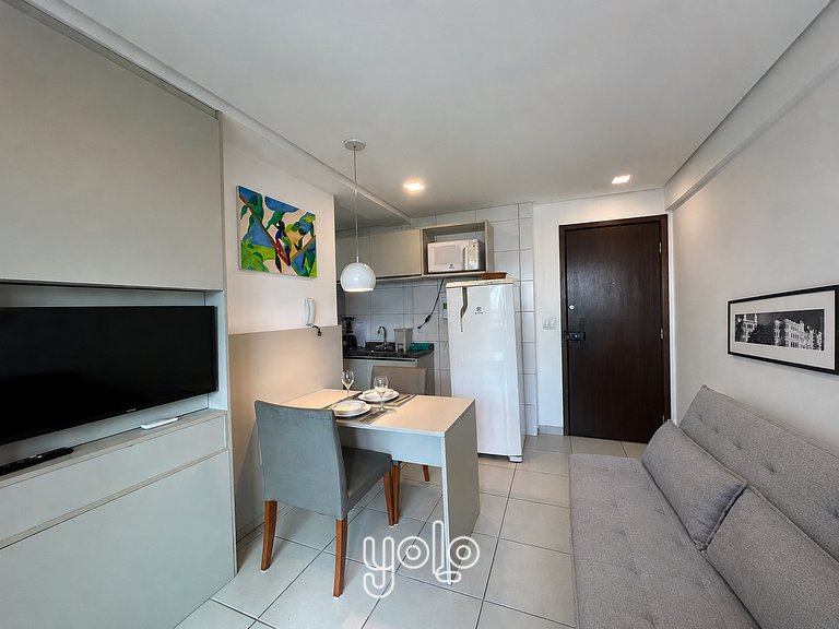 Beach Class Conselheiro - Flat 100m da praia #202