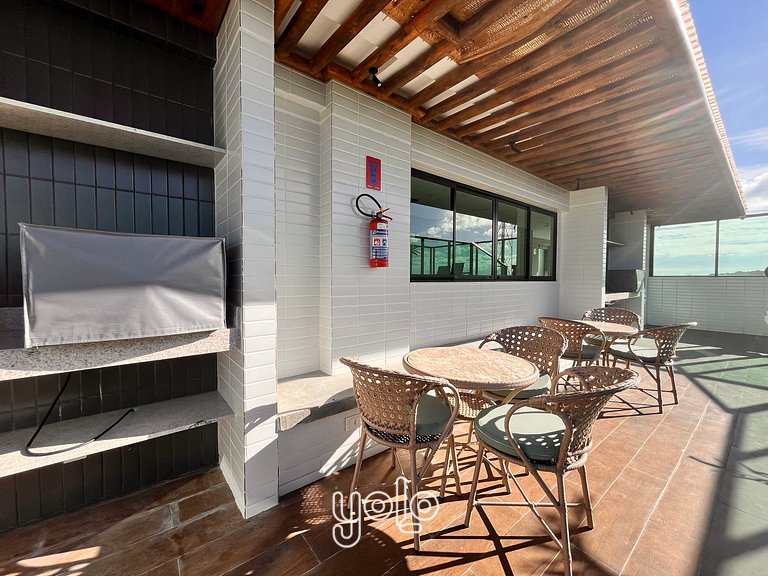 Maracaípe | 150m da Praia + Rooftop #302