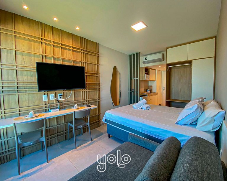 Maracaípe | 150m da Praia + Rooftop #302