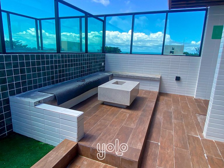 Maracaípe | 150m da Praia + Rooftop #302