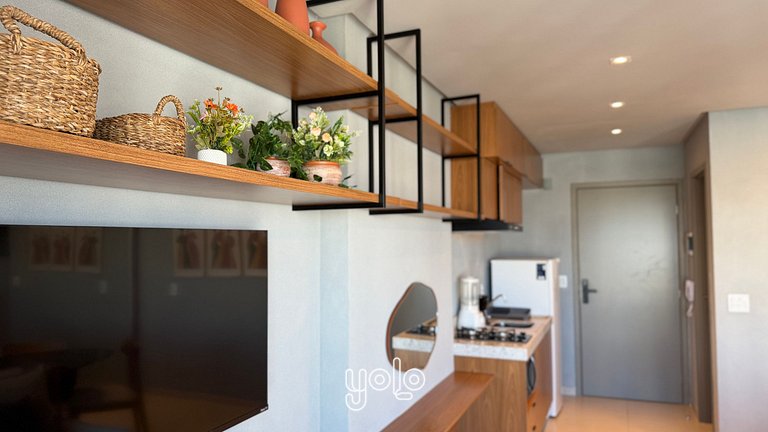 Studio Moderno no Icon Boa Viagem #1606