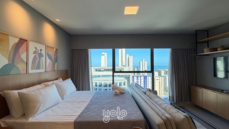Studio Moderno no Icon Boa Viagem #1606