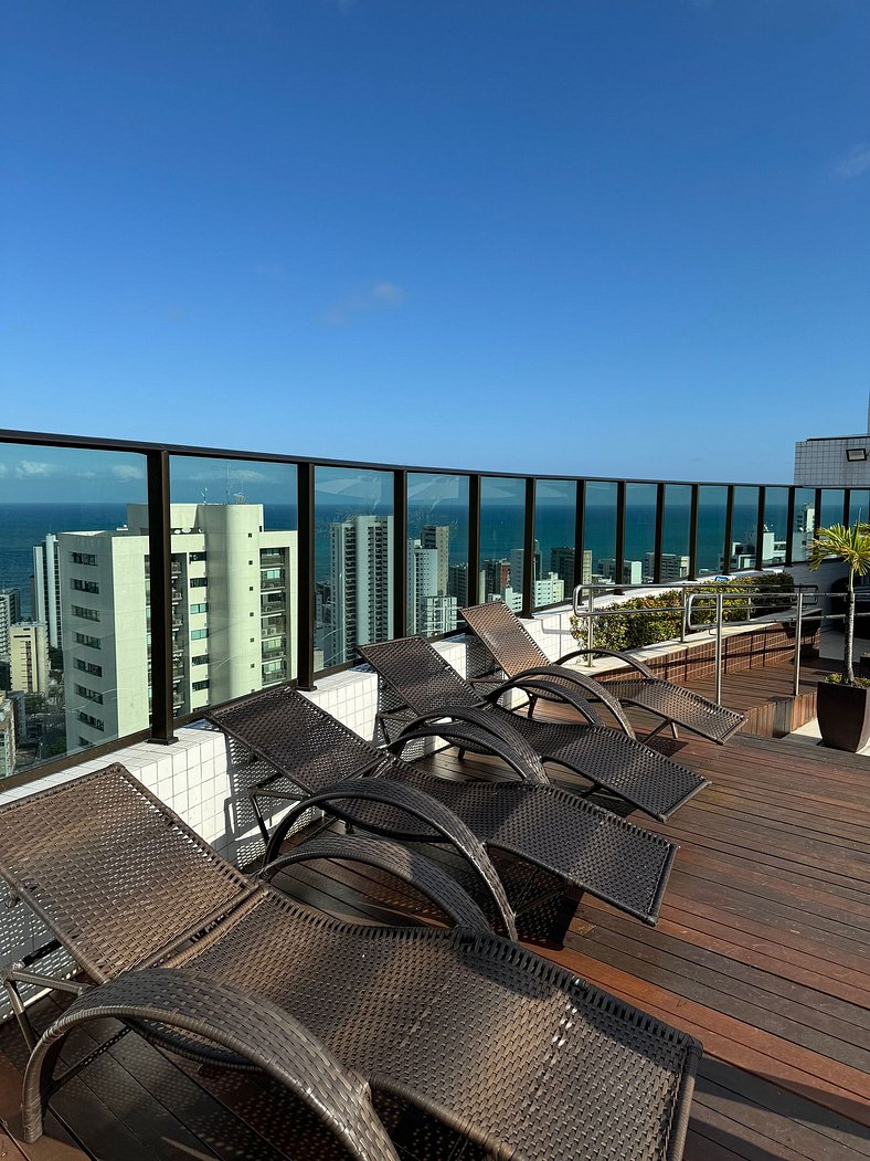 Flat 1 quarto a 700m da Praia de Boa Viagem Recife