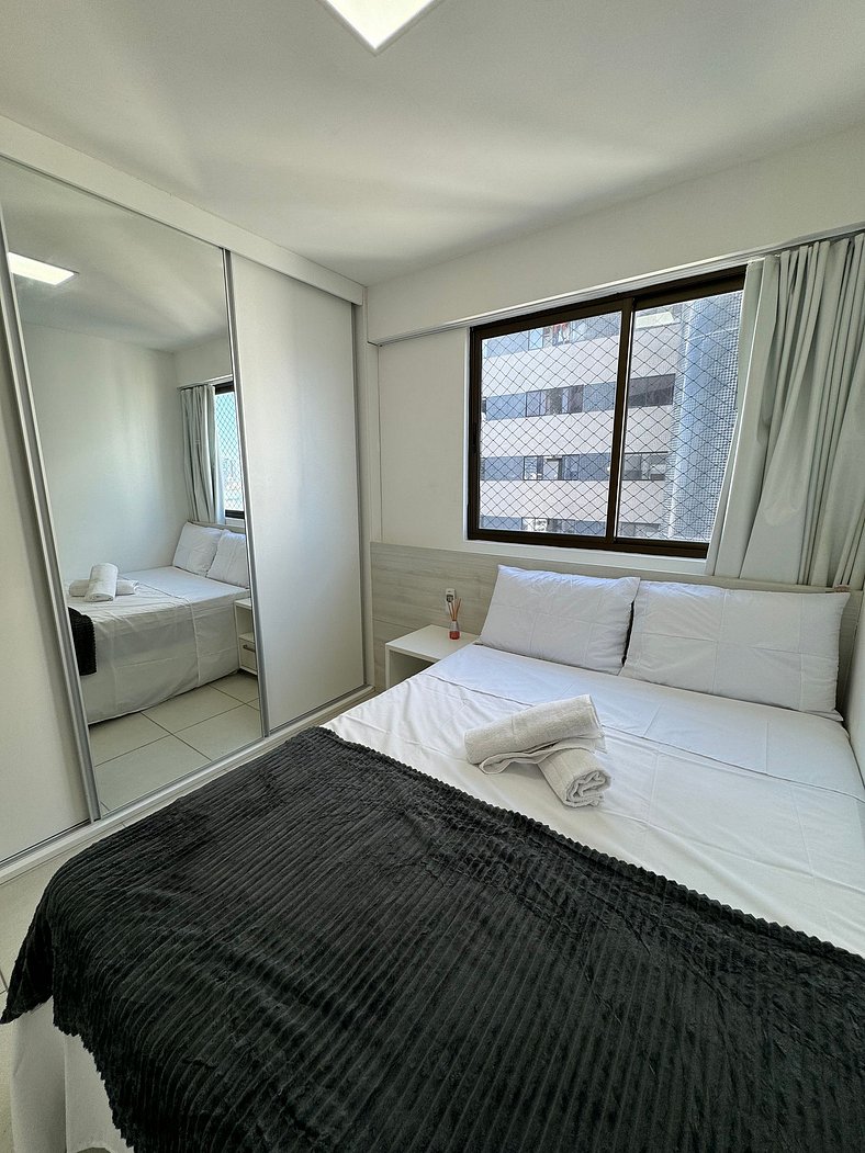 Flat 1 quarto a 700m da Praia de Boa Viagem Recife