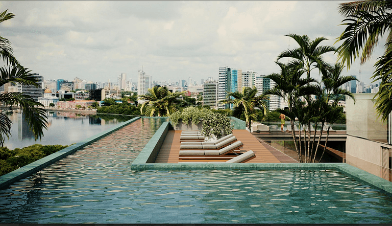 Lindo Flat com Rooftop no centro do Recife